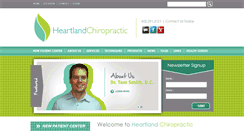 Desktop Screenshot of heartlandchiro.com